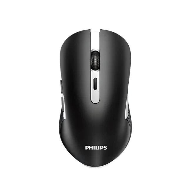 Original Philips M525 wireless mouse with USB 2.4GHz connection, battery and 1600 DPI, black