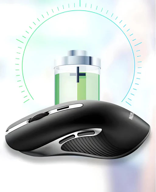 Original Philips M525 wireless mouse with USB 2.4GHz connection, battery and 1600 DPI, black